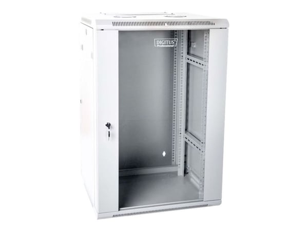 DIGITUS Professional DN-WD19 12U/600 - Skap - veggmonterbar - grå, RAL 7035 - 12U - 19"