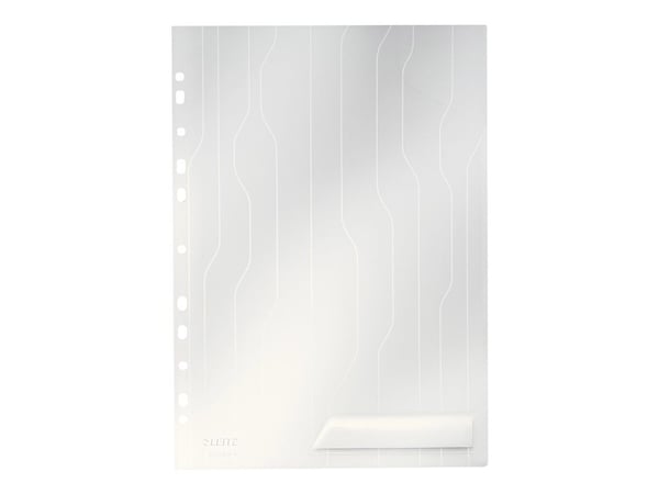Leitz CombiFile - L-formad mapp - för A4 (210 x 297 mm) - kapacitet: 40 ark - klar (paket om 5) - för P/N: 10470037, 10470045, 45630025, 45630037, ...