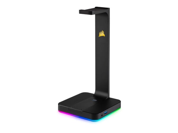 CORSAIR Gaming ST100 RGB Premium Headset Stand - Lydkort - 16-bit - 48 kHz - stereo - USB 3.1 Gen 1