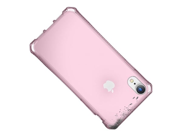 ITSKINS Spectrum Clear Antimicrobial - Baksidedeksel for mobiltelefon - termoplast-polyuretan (TPU), Impacthane - Lys lyserød - 6.1" - for Apple iP...