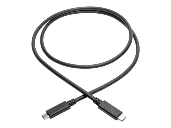 Eaton Tripp Lite Series USB-C Cable (M/M) - USB 3.2, Gen 2 (10 Gbps), 5A (100W) Rating, Thunderbolt 3 Compatible, 3 ft. (0.91 m) - USB-kabel - USB-...