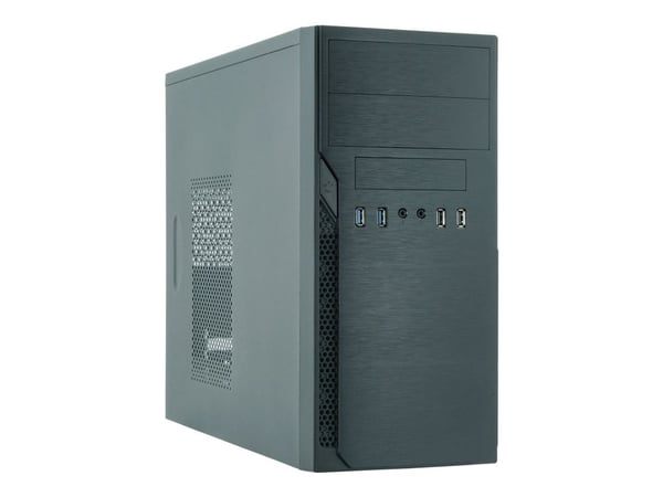 Chieftec Elox Series HO-12B - Tower - micro ATX 350 Watt (ATX) - svart - USB/ljud