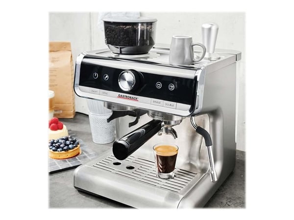 Gastroback Design Espresso Barista Pro - Kaffemaskin med melkeskummer - 15 bar