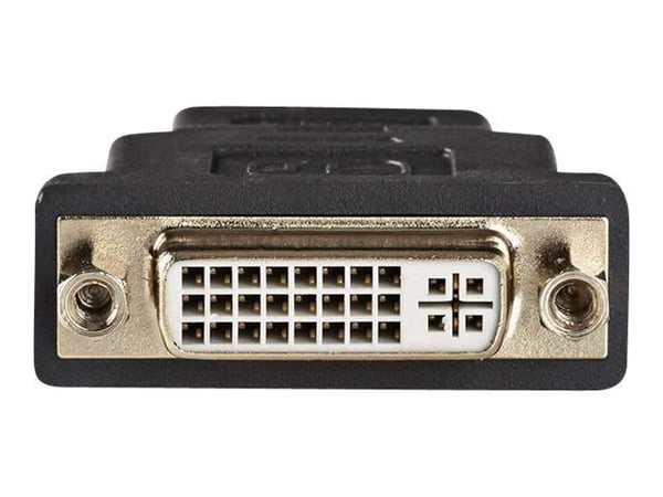 Nedis HDMI™-adapter | HDMI™-kontakt | DVI-D 24+1-pinners kontakt | Forgylt | Rett | ABS | Antrasitt | 1 stk | Emballasje med visningsvindu