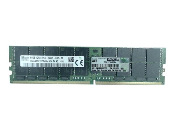 HPE SmartMemory - DDR4 - modul - 64 GB - LRDIMM 288-stifts - 2933 MHz / PC4-23400 - CL21 - 1.2 V - Load-Reduced - ECC