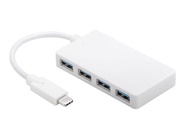 goobay USB-C Multiport Adapter - Keskitin - 4 x SuperSpeed USB 3.0 - pöytätietokoneet