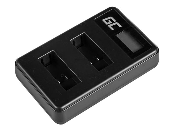 Green Cell - Batterilader - 2.5 watt - 0.6 A - svart - for GoPro HERO5; HERO6