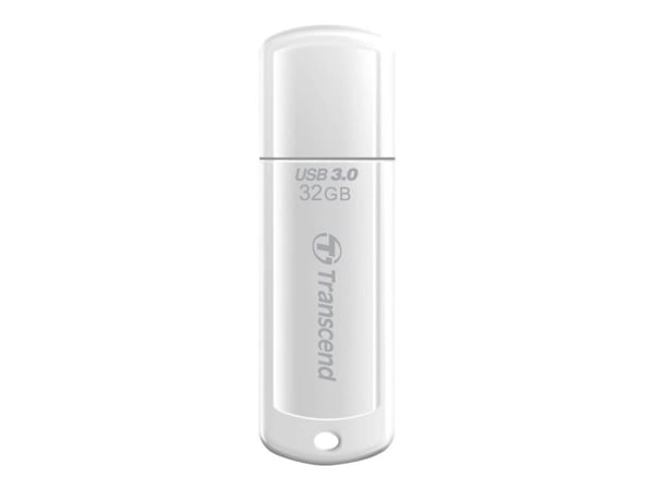 Transcend JetFlash 730 - USB flash-enhet - 32 GB - USB 3.0 - vit