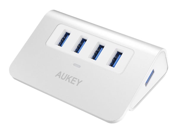 Aukey CB-H5 - Hubb - 4 x SuperSpeed USB 3.0 - skrivbordsmodell