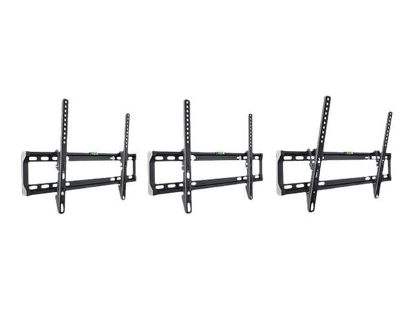libox OSLO - Brakett - for LCD-TV - stål - svart - skjermstørrelse: 32"-65" - monteringsgrensesnitt: 600 x 400 mm - veggmonterbar