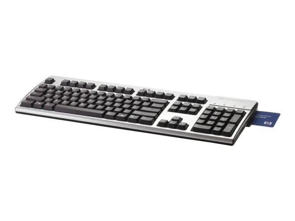 HP Smart Card CCID - Tastatur - USB - Fransk - sølv, karbonitt - for ProDesk 600 G1