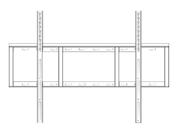 Smart - Beslag - for interaktivt fladt panel - vægmonterbar - for In-Wall Rear Projection SMART Board 29XX; SMART Board 60XX, 6265, 63XX, 70XX, 72X...
