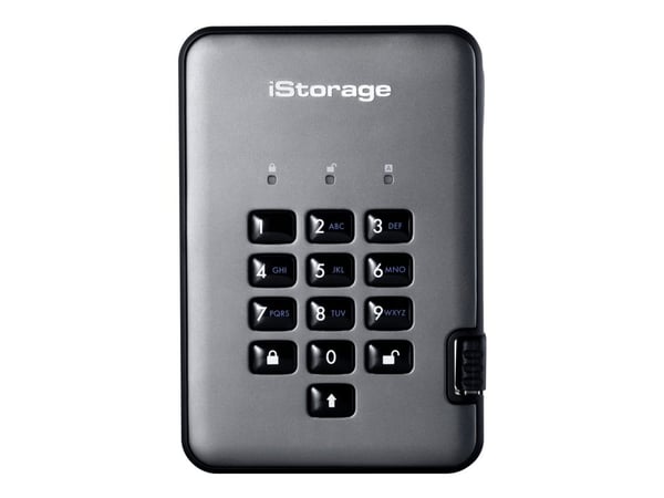 iStorage diskAshur PRO² - SSD - kryptert - 256 GB - ekstern (bærbar) - USB 3.1 - FIPS 197, 256-bits SHA, 256-bit AES-XTS - TAA-samsvar