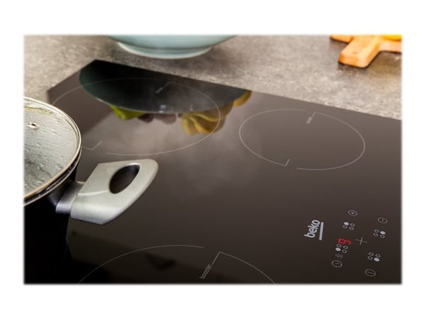 Beko HII64400MT - Induksjonskomfyrtopp - 4 plater - Nisje - bredde: 56 cm - dybde: 49 cm - svart