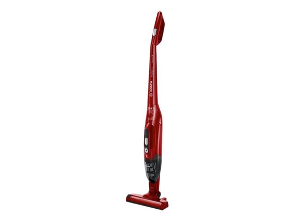 Bosch Serie 2 BBHF214R, 2-in-1-varsi-imuri, Pussiton, Punainen, Kuiva, Sykloninen, Paljas lattia, Matto, Kovat lattiapinnat