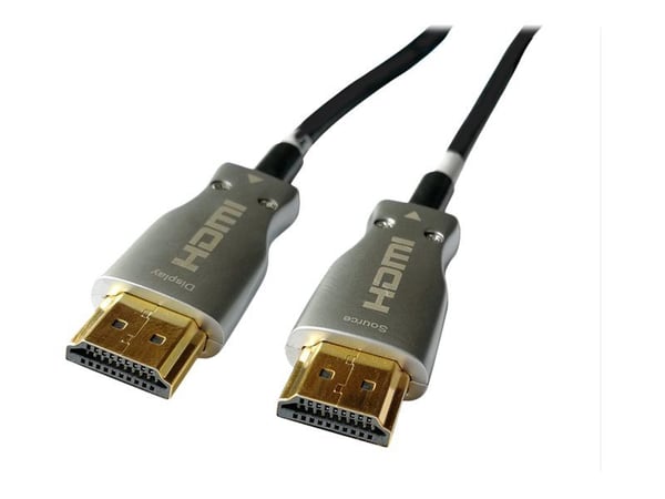 Sinox SHD HDMI Optical Cable 4K60Hz+E. 70m. Black, 70 m, HDMI Type A (Standard), HDMI Type A (Standard), Audio Return Channel (ARC), Black, Silver