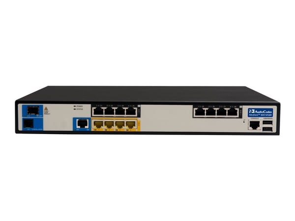 AudioCodes Mediant 800C MSBR - Ruter - DSL-modem 1GbE - WAN-porter: 4 - VoIP-telefonadapter - rackmonterbar