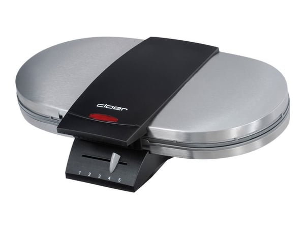 Cloer 1329 - Vaffelmaskin - 1.2 kW - matt rustfritt stål