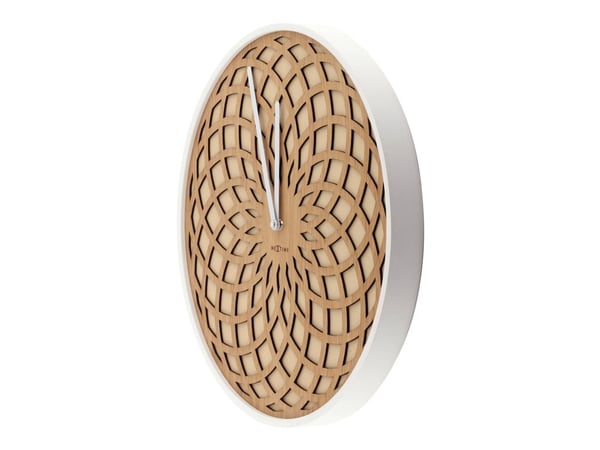 Nextime Sun Small - Klocka - kvarts - väggmonterbar - 35 cm - beige