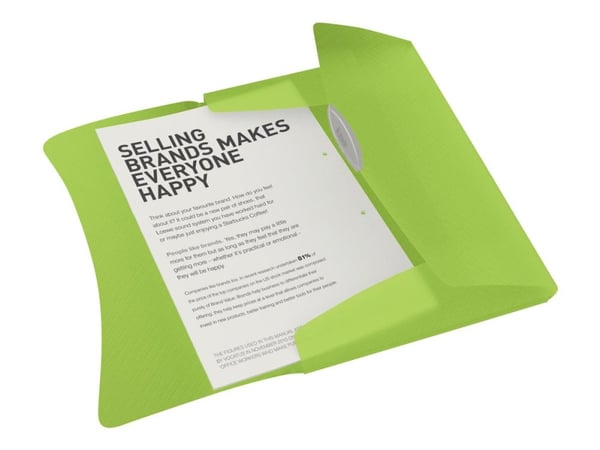Esselte Vivida - 3-fliksmappe - for A4 (210 x 297 mm) - kapasitet: 150 ark - livlig grønn
