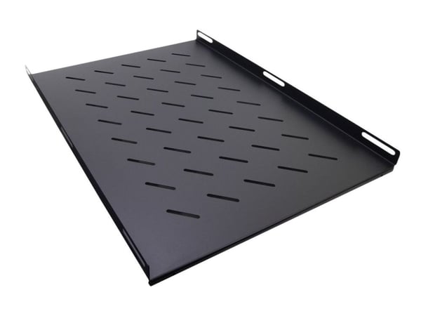 Inter-Tech SW-650/1000 - Rack-hylle - side - svart, RAL 9005 - 1U - 19" (en pakke 2)