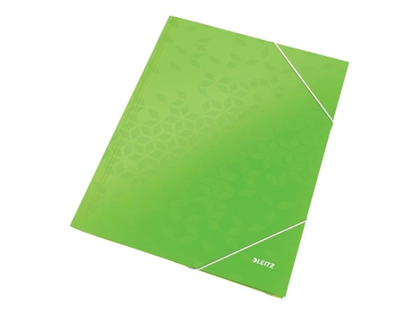 Leitz WOW - 3-fliksmappe - for A4 (210 x 297 mm) - kapasitet: 250 ark - grønn