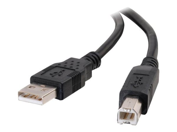 C2G 3.3ft USB A to USB B Cable - USB A to B Cable - USB 2.0 - Black - M/M - USB-kabel - USB (hann) til USB-type B (hann) - USB 2.0 - 1 m - svart