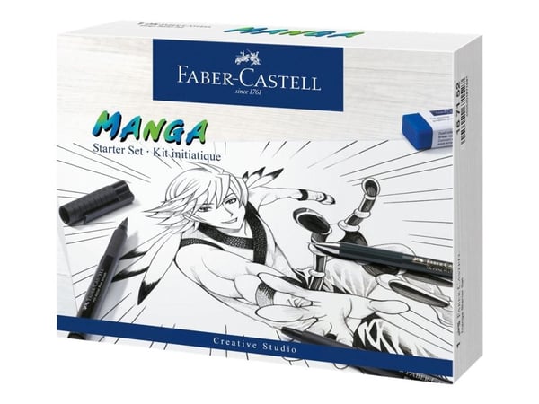 Faber-Castell Manga Starter Set - Fineliner- ja mekaaninen lyijykynäsetti