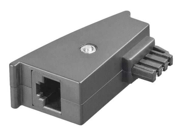 goobay - Telefonadapter - TAE-F (hann) til RJ-45 (hunn) - grå
