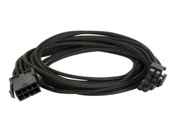 Phanteks - Strømforlengelseskabel - 8-pins PCIe-strøm (6+2) (hunn) til 8-pins PCIe-strøm (hann) - 50 cm - svart