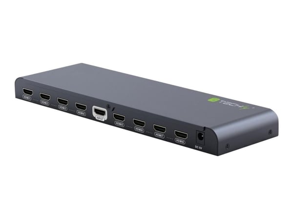 TECHly Splitter HDMI 2.0 4K UHD 3D 8-way - Video/lyd-splitter - 8 x HDMI - veggmonterbar