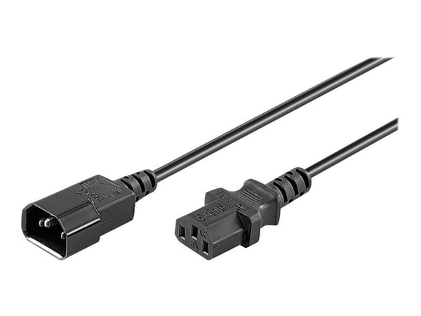 goobay - Jatkojohto - IEC 60320 C14 - IEC 60320 C13 - AC 250 V - 10 A - 3,5 m - muotoiltu - musta goobay - Jatkojohto - IEC 60320 C14 - IEC 60320 C13 - AC 250 V - 10 A - 3,5 m - muotoiltu - musta