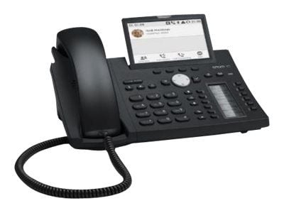 Snom D385, IP Phone, Musta, Johdollinen puhelin, Pöytä/Seinä, Kanavansisäinen, Kaistan ulkopuolella, SIP-tiedot, 12 linjat