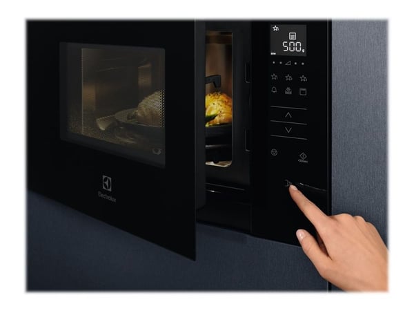 Electrolux 800 KMFE264TEX - Mikrovågsugn - inbyggd - 26 liter - 900 W - svart / rostfritt stål
