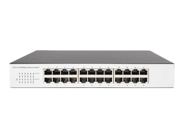 Digitus DN-60021-2, Hallitsematon, Fast Ethernet (10/100), Täysin kaksipuolinen, Telineasennus