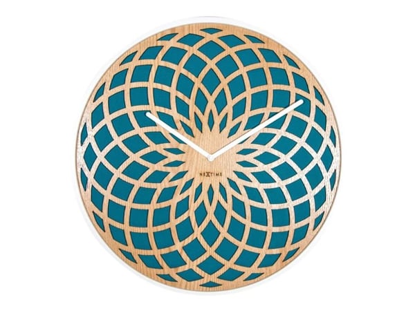 Nextime Sun Big - Klokke - kvarts - veggmonterbar - 50 cm - turkis