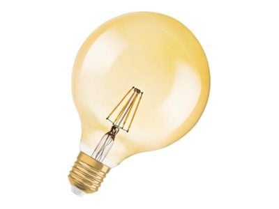 OSRAM Vintage 1906 LED - LED-filamentlyspære - form: G125 - klar finish - E27 - 7 W (ekvivalent 51 W) - klasse E - varmt hvitt lys - 2400 K