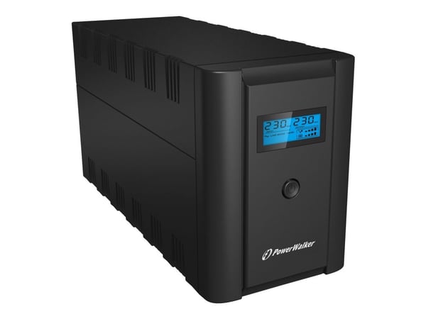 PowerWalker VI 2200 LCD/FR - UPS - AC 230 V - 1200 watt - 2200 VA - 9 Ah - USB - utgangskontakter: 4 - svart