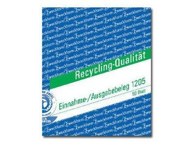 Avery Zweckform - Inntekts/utgifts-kupong - 50 ark - A6 (105 x 148 mm) - landskap