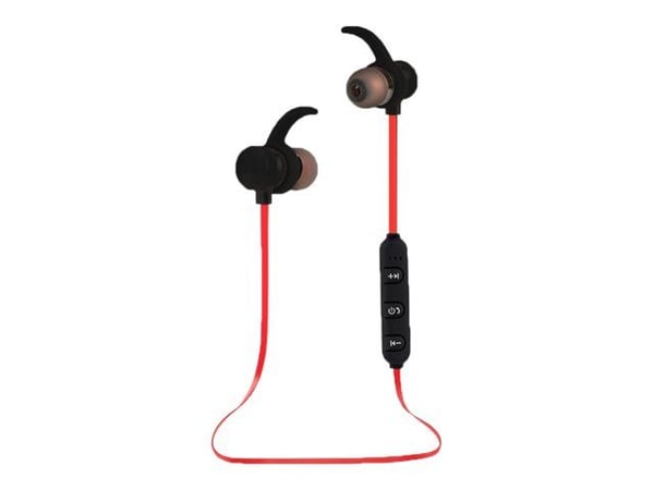 Esperanza EH186K - Ørepropper med mikrofon - i øret - Bluetooth - trådløs - svart