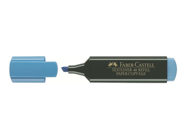 Faber-Castell TEXTLINER 48 REFILL - Överstrykningspenna - fluorescerande blå - vattenbaserat bläck - 1-2-5 mm