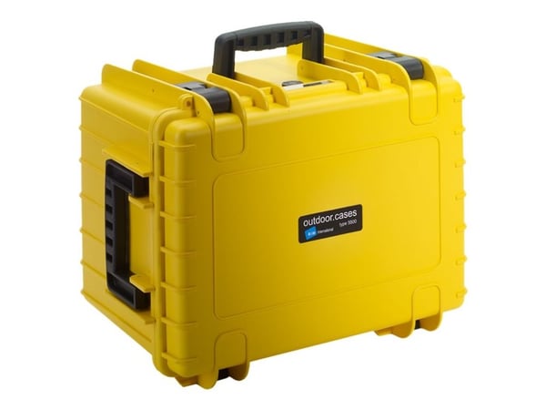 B&W outdoor.case type 5500 - Hard eske - polypropylen - gul