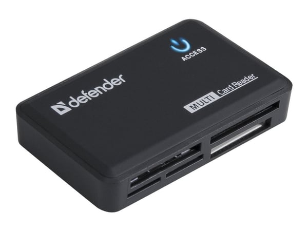 Defender Optimus - Kortleser - alt-i-1 (MS, MS Duo, MS Micro, MS PRO, MS PRO Duo, microSD, microSDHC, miniSD, MMC, RS-MMC, SD) - USB 2.0