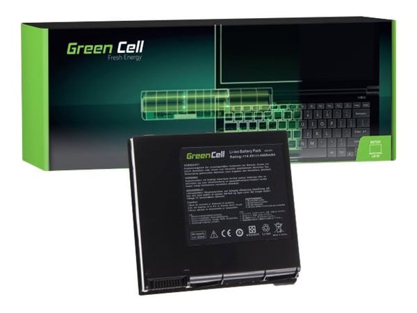 Green Cell - Batteri til bærbar PC (tilsvarer: ASUS A42-G74) - litiumion - 8-cellers - 4400 mAh - svart - for ASUS G74SX