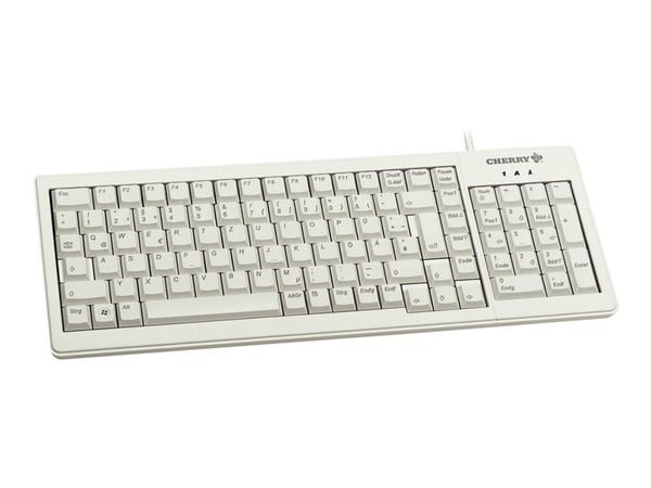 CHERRY ML5200 - Tastatur - PS/2, USB - USA - lysegrå