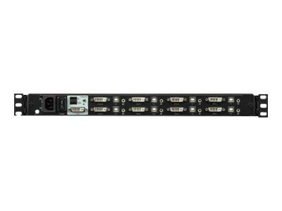 ATEN CL6708MW - KVM-konsoli KVM-kytkin - 8 porte - USB - 17.3" - rackversion - 1920 x 1080 Full HD (1080p) @ 60 Hz - 300 cd/m² - 650:1 - 8 ms - DVI...