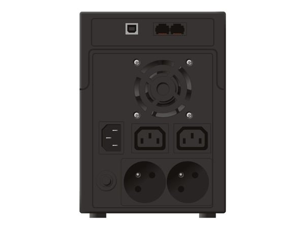 PowerWalker VI 2200 LCD/FR - UPS - AC 230 V - 1200 watt - 2200 VA - 9 Ah - USB - utgangskontakter: 4 - svart