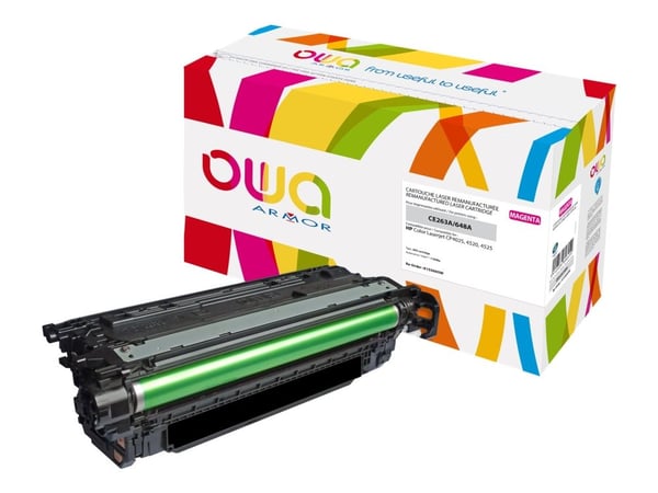 OWA - Magenta - yhteensopiva - Genproduceret - tonerpatron (vaihtoehtoinen til: HP 648A) - HP Color LaserJet Enterprise CP4025dn, CP4025n, CP4525dn...