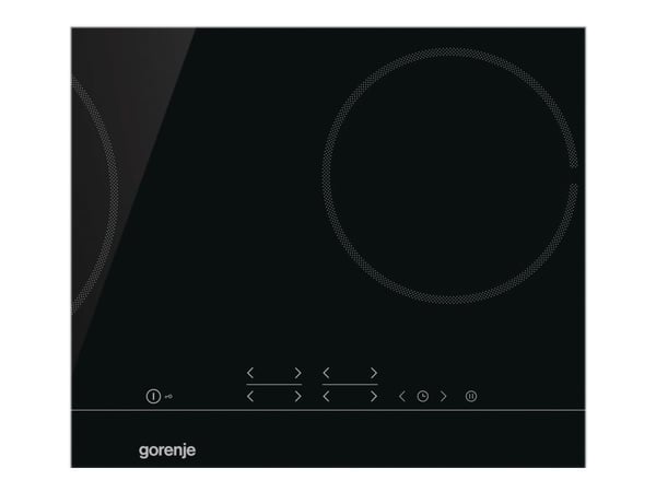 Gorenje ECT641BSC - Keramisk komfyrtopp - 4 plater - Nisje - bredde: 56 cm - dybde: 49 cm - med avskrådd ramme - svart