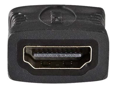 Nedis - HDMI-adapter med Ethernet - HDMI hun til HDMI hun - antracit (sort)
